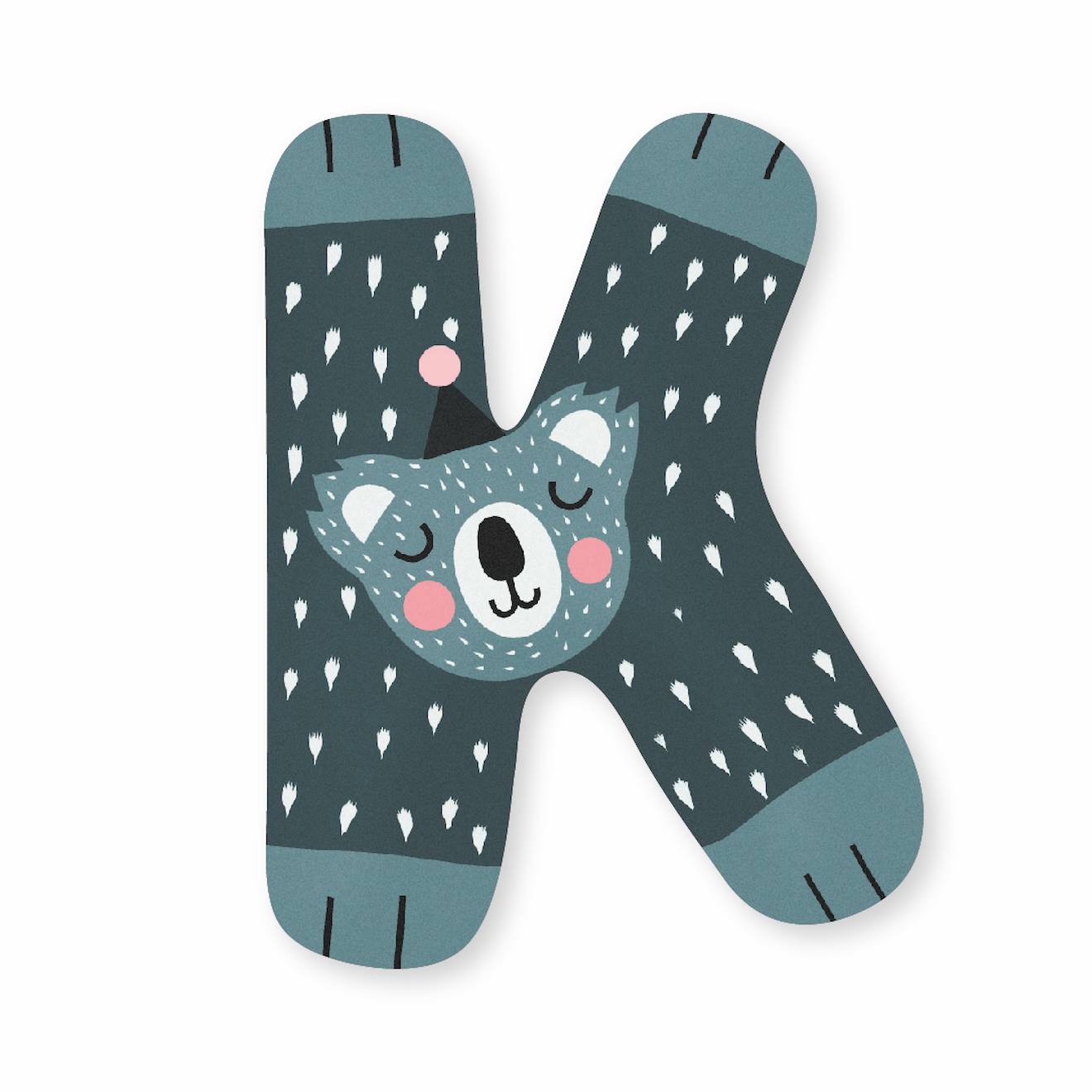 Lettre K Michelle Carlslund Vert