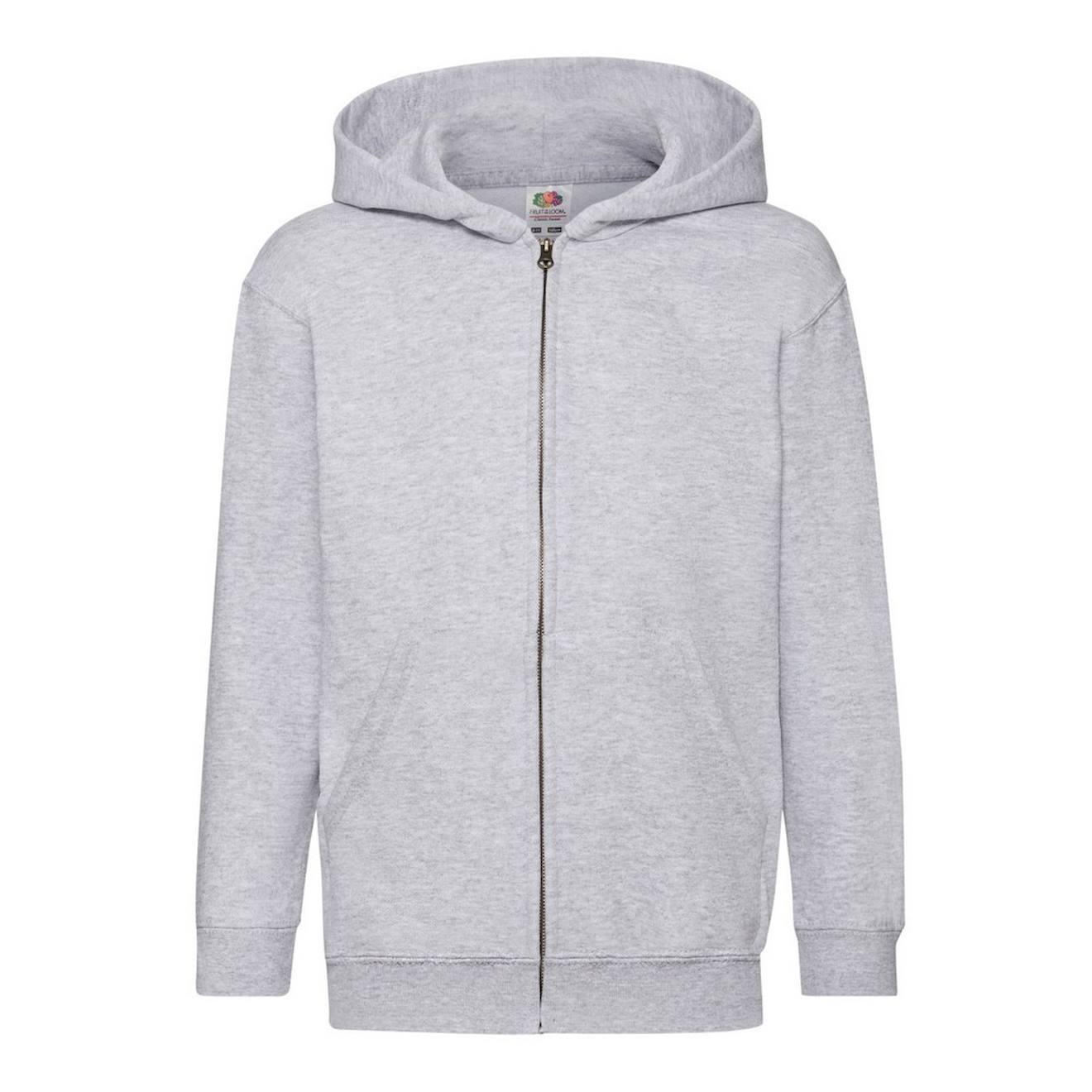 Veste À Capuche Coton Classic Gris Chiné
