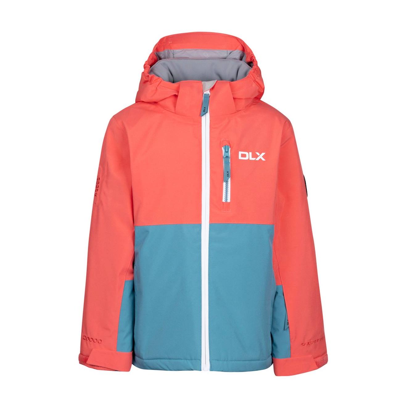 Blouson De Ski Synthétique Pauline Pêche Rose / Bleu Gris
