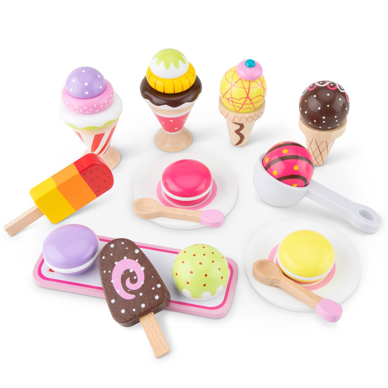 New Classic Toys - Ensemble De Glaces Blanc