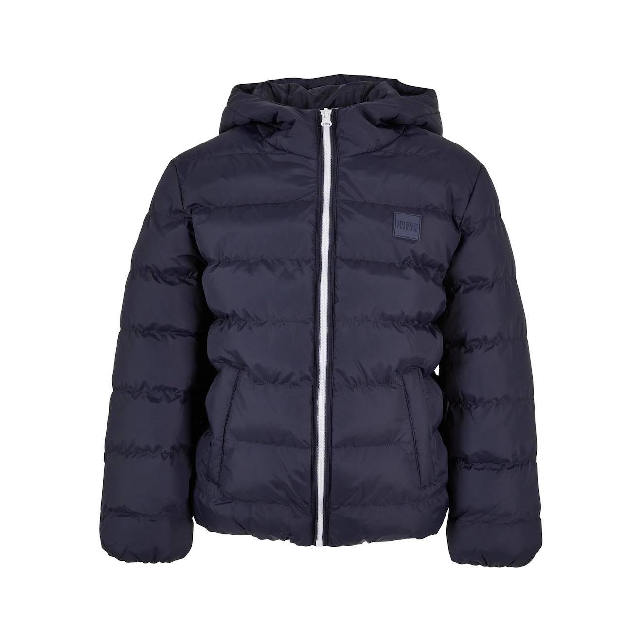Veste Matelassée Synthétique Basic Blanc / Bleu Marine