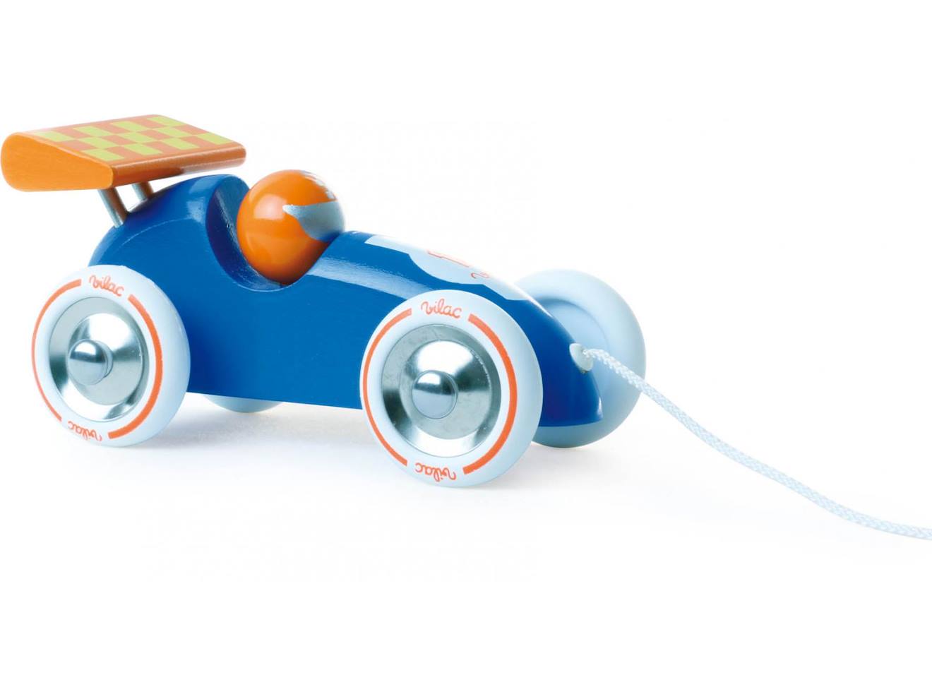 Voiture De Course Bleue Et Orange Bleu