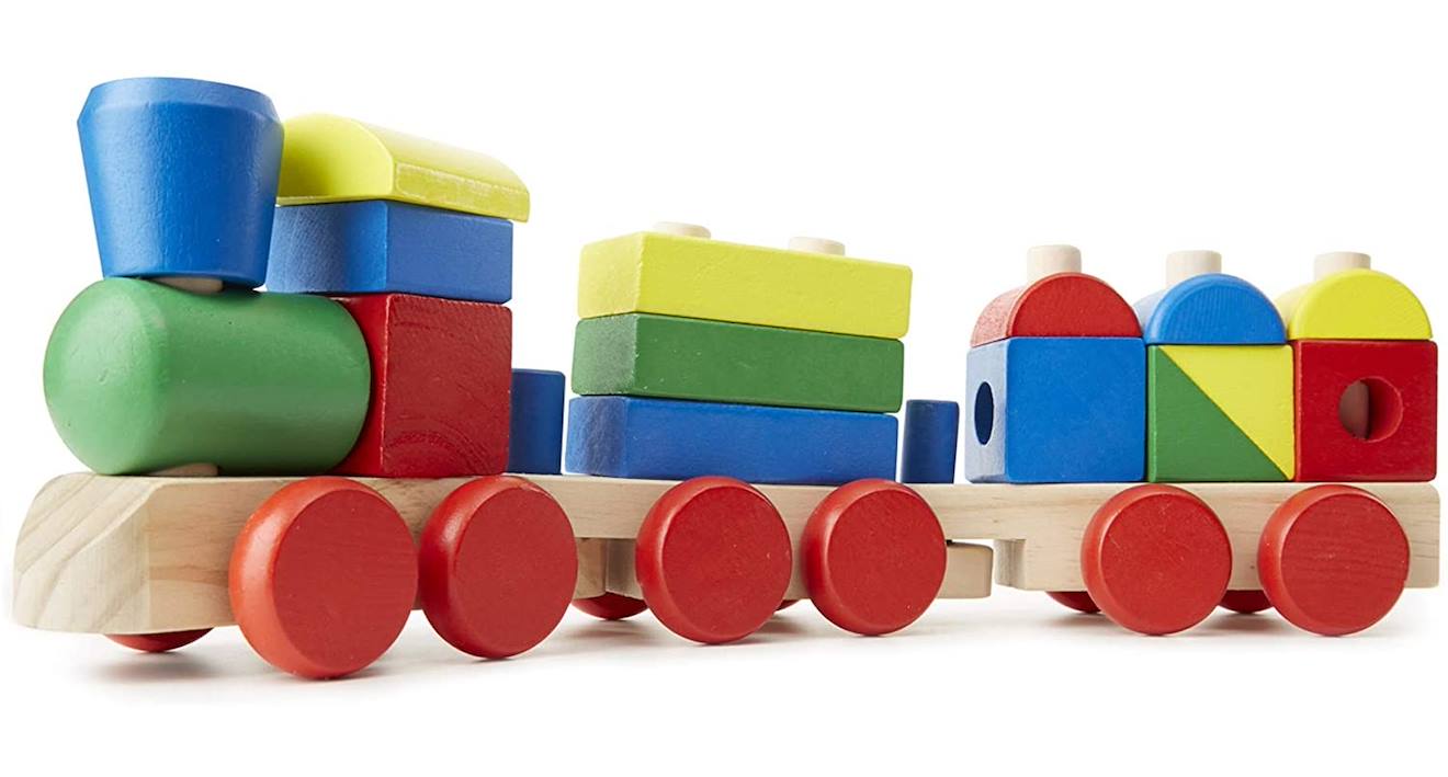 Melissa & Doug - Train En Bois Bleu
