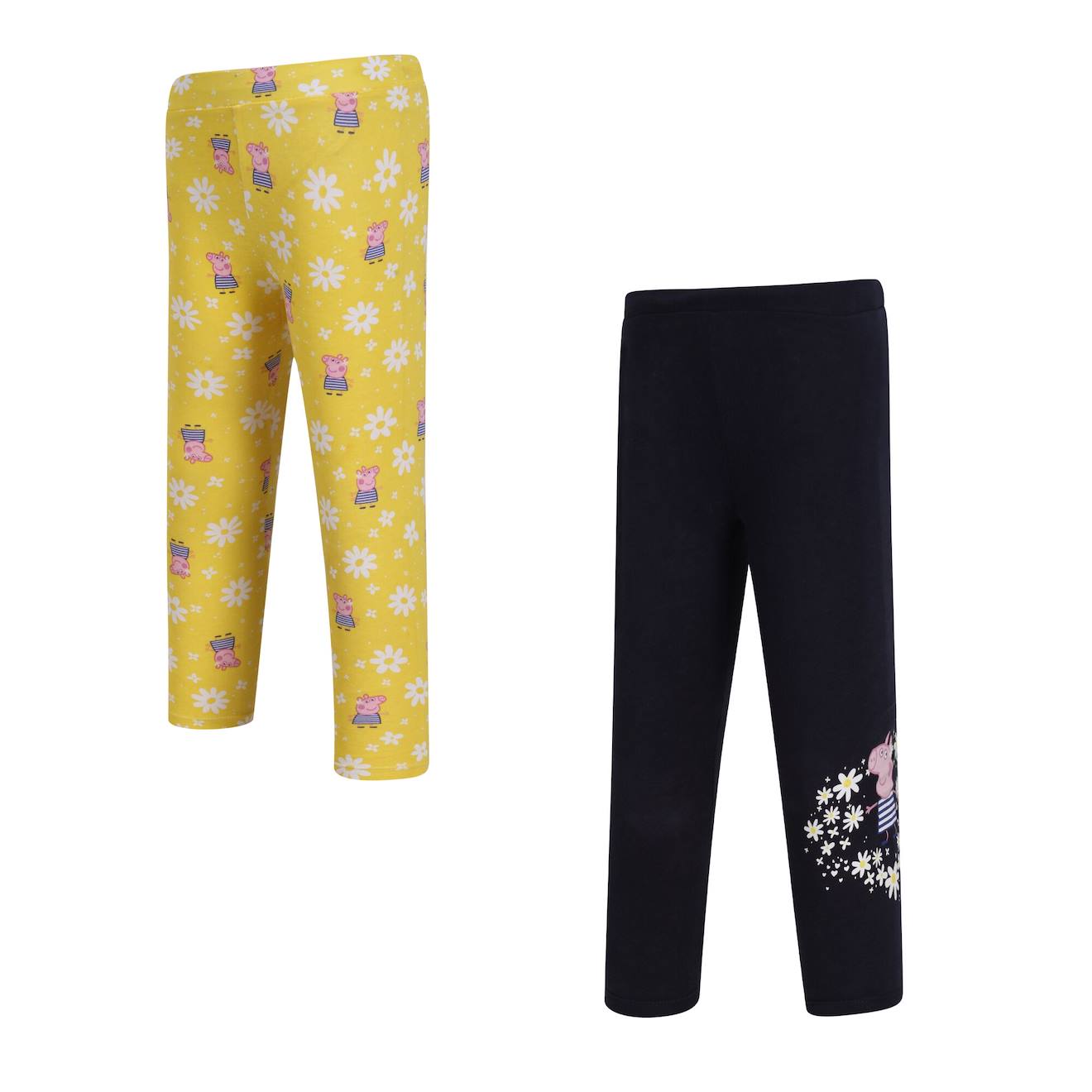 Leggings Coton Peppa Pig Jaune Vif / Bleu Marine