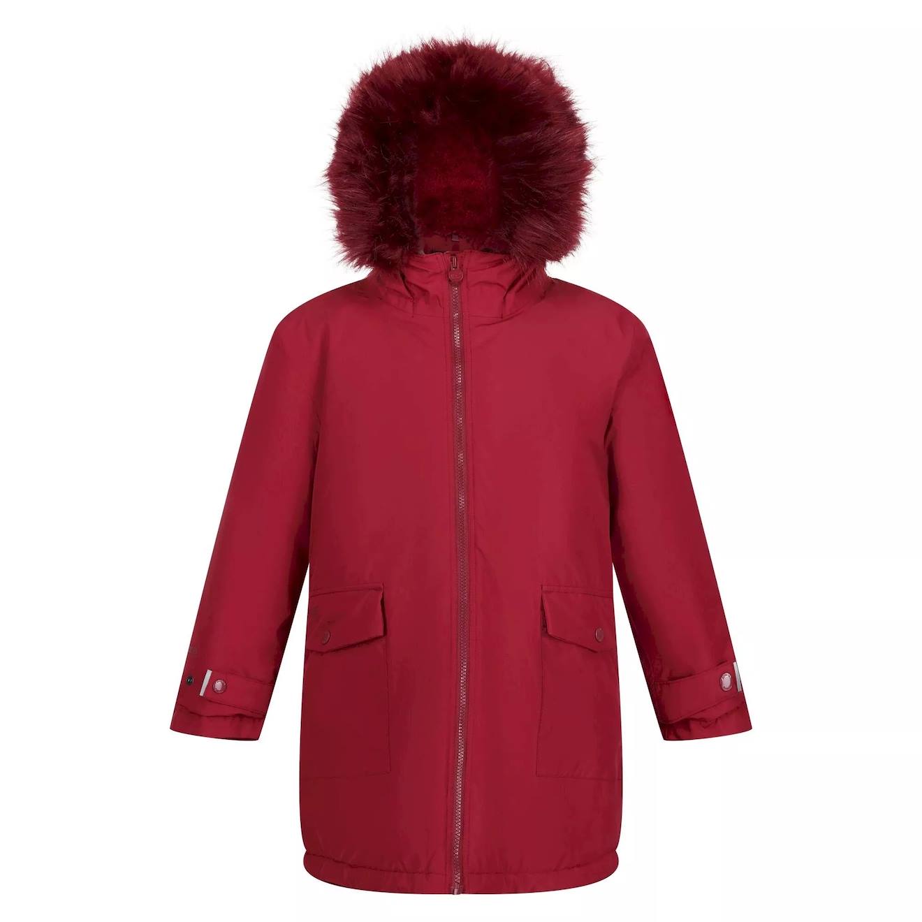 Parka Polyester Adelyn Rouge Sombre