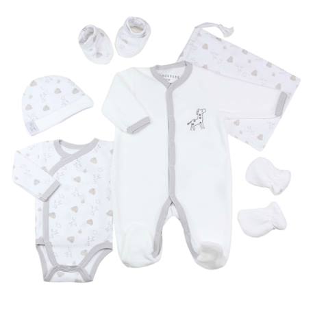 Bébé-Trousseau naissance mixte 6 pièces