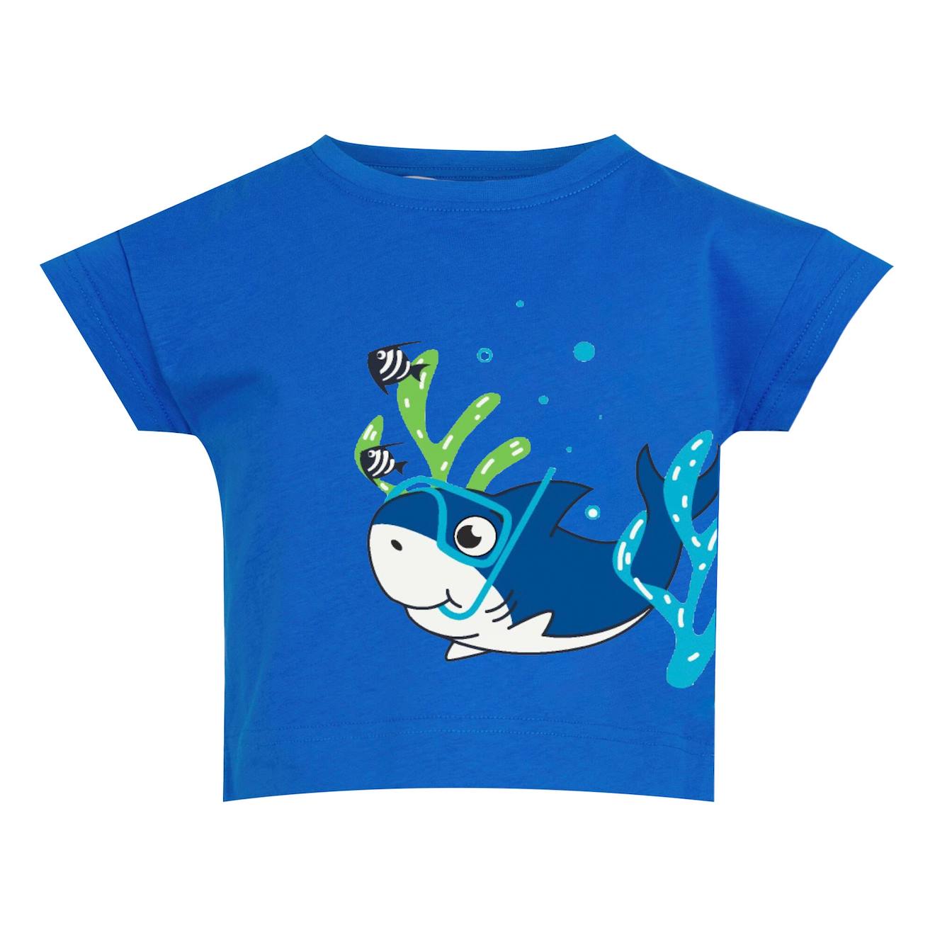T-shirt Synthétique Bleu