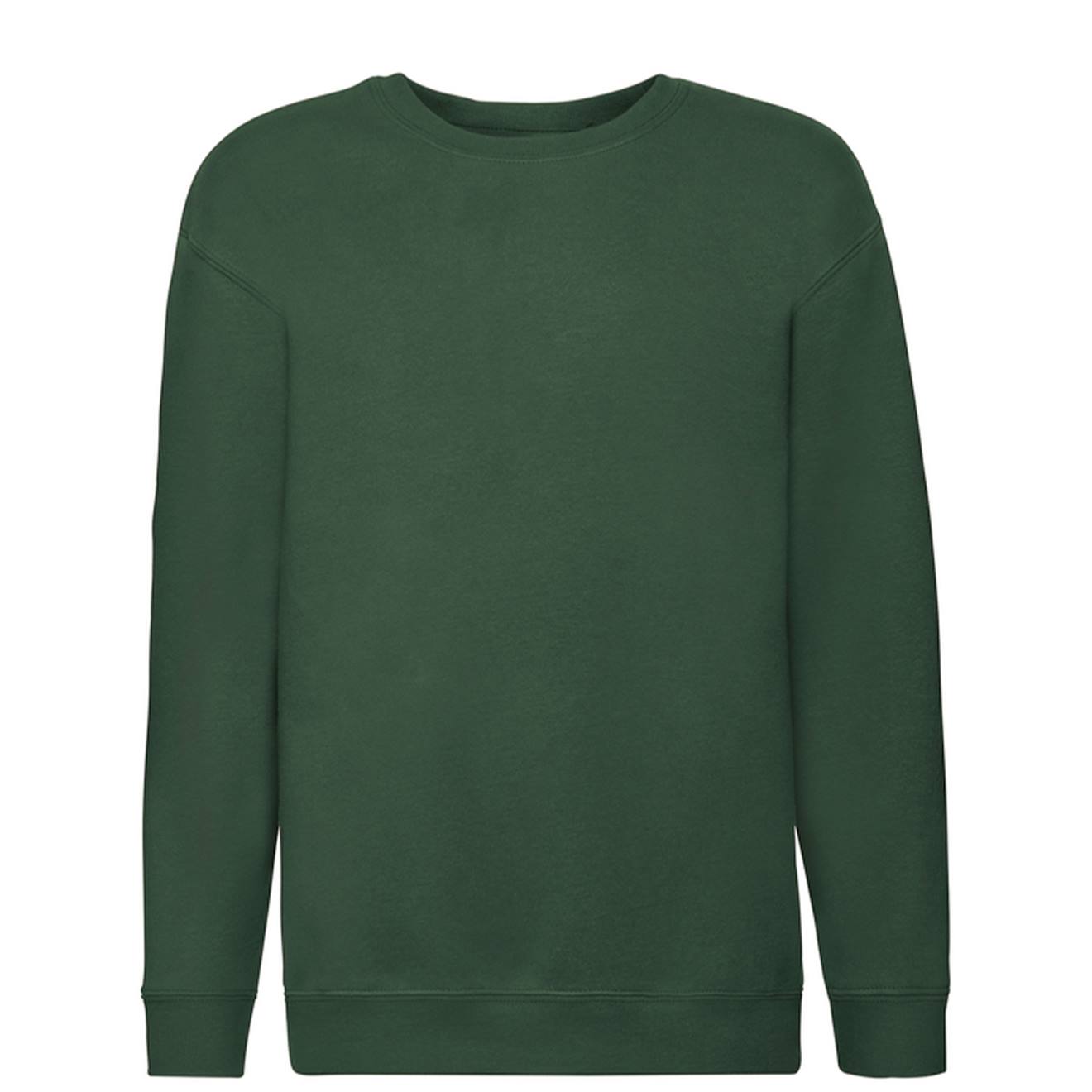 Sweat En Coton Peigné De Qualité Supérieure Premium Vert Bouteille