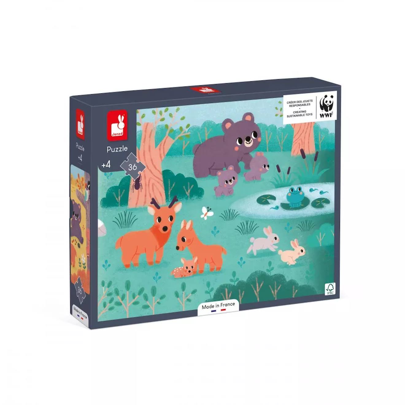 Puzzle Panoramique 4 Saisons 36 Pcs Bleu