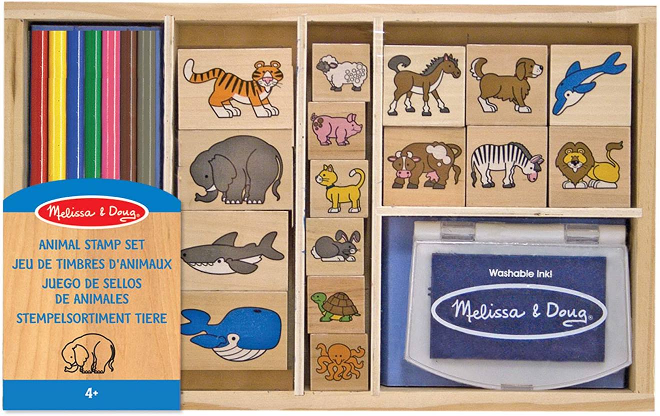 Melissa & Doug - Tampons Encreurs Animaux Vert