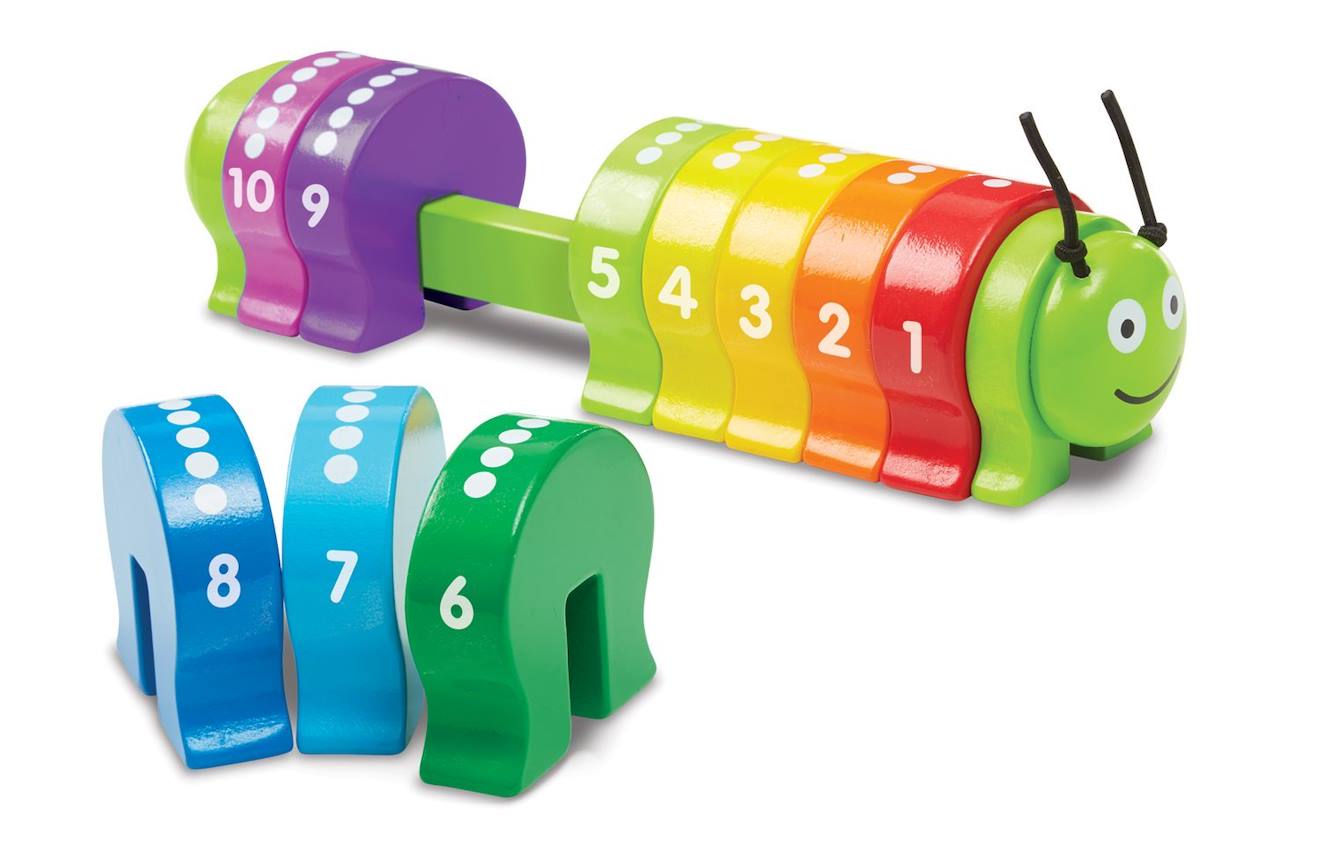 Chenille Pour Apprendre À Compter Vert