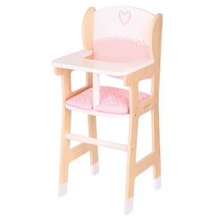 Jouet-Chaise haute en bois pour poupée