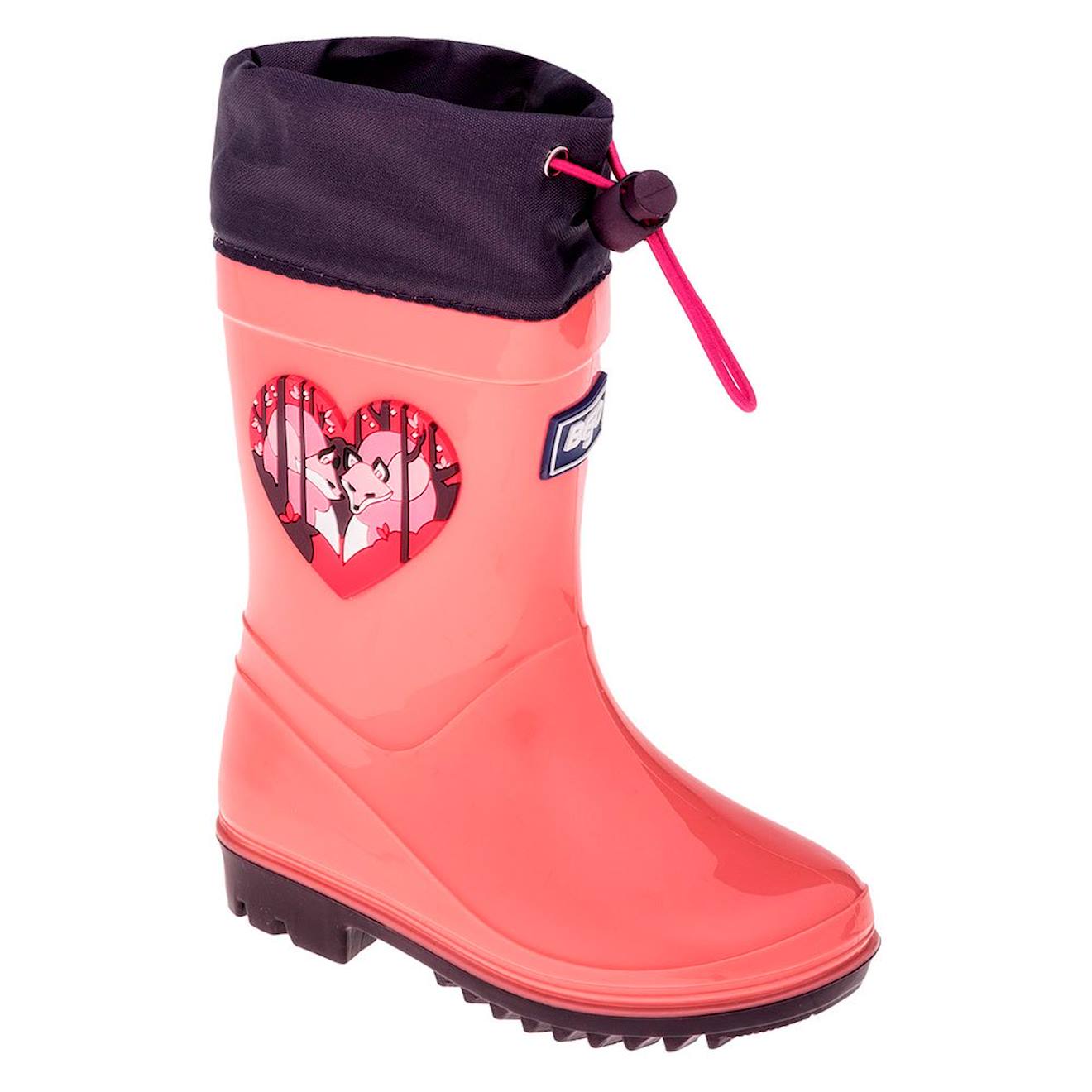 Bottes De Pluie Synthétique Kai Rose Saumon / Violet Foncé