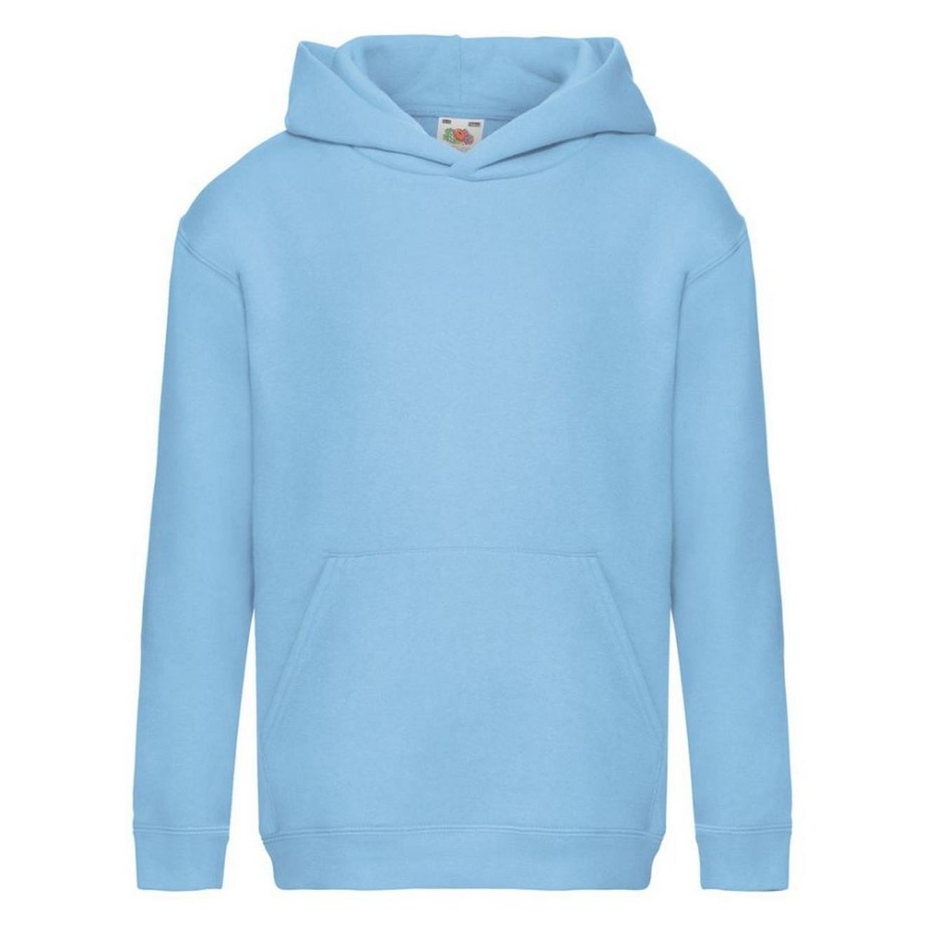 Sweat À Capuche Coton Premium Bleu Ciel