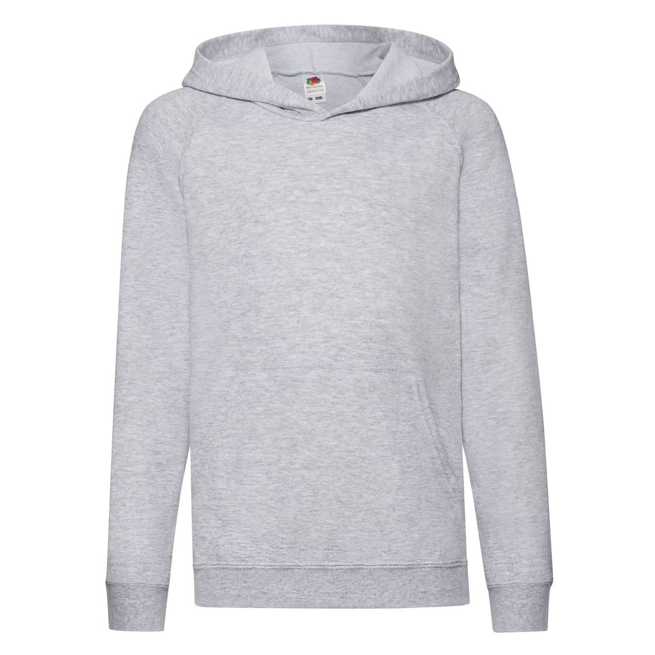 Sweat À Capuche Coton Gris Chiné