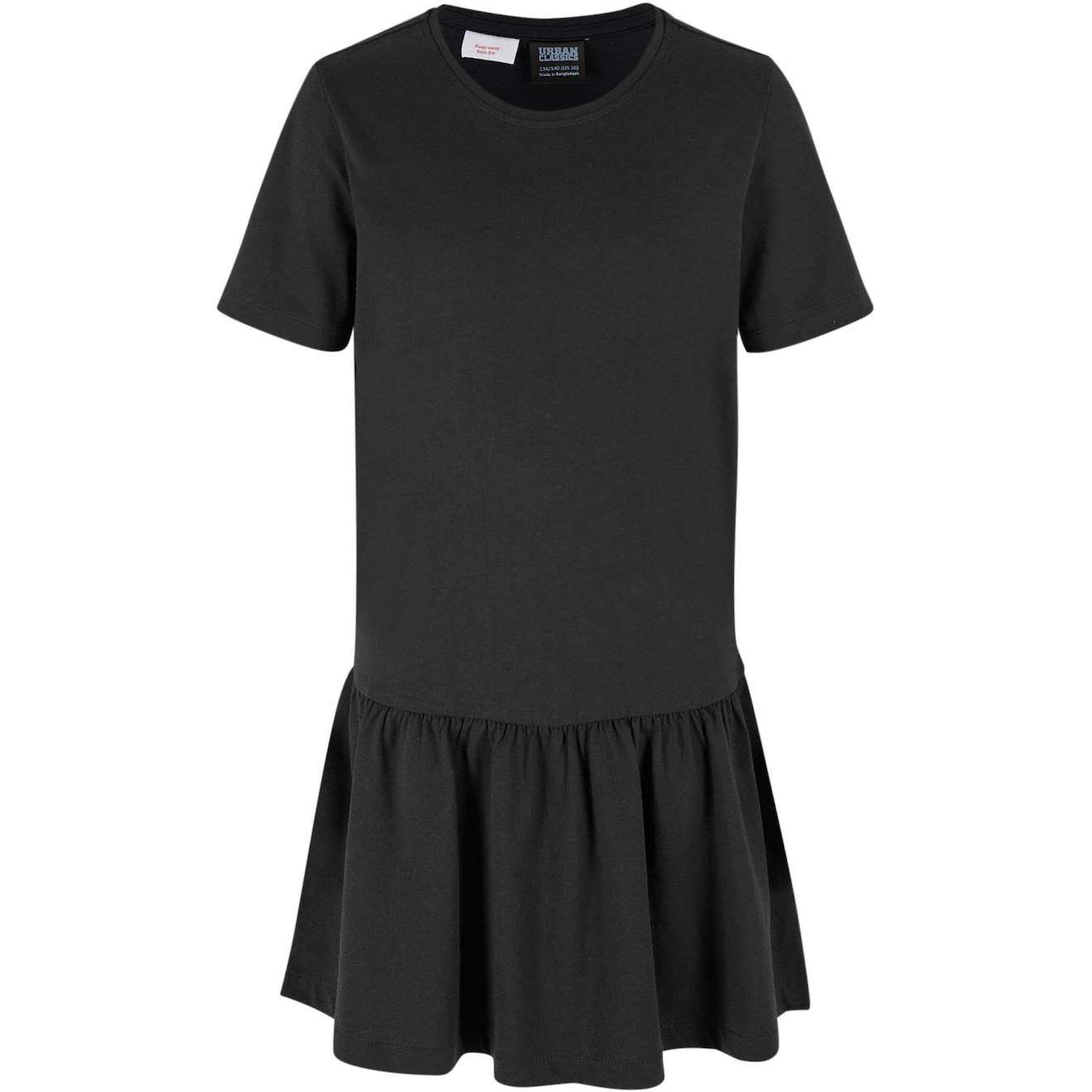 Robe T-shirt En Coton Peigné De Qualité Supérieure Valance Noir