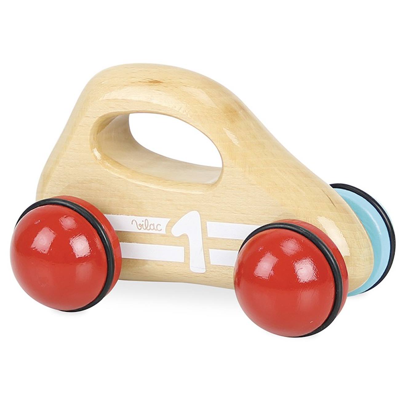 Voiture Poignée - Bois Naturel Beige
