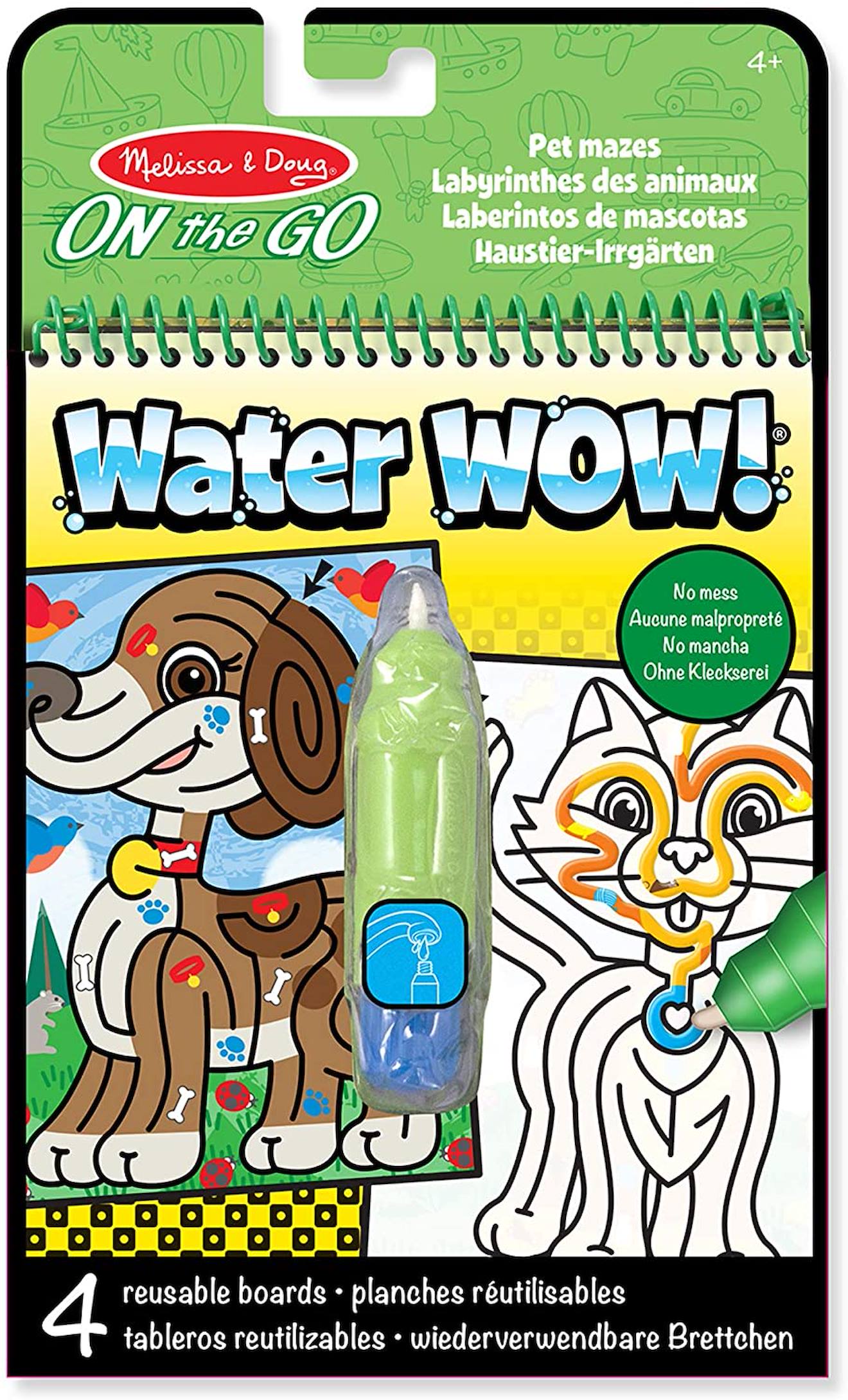 Melissa & Doug - Water Wow! Animaux Labyrinthes Rouge