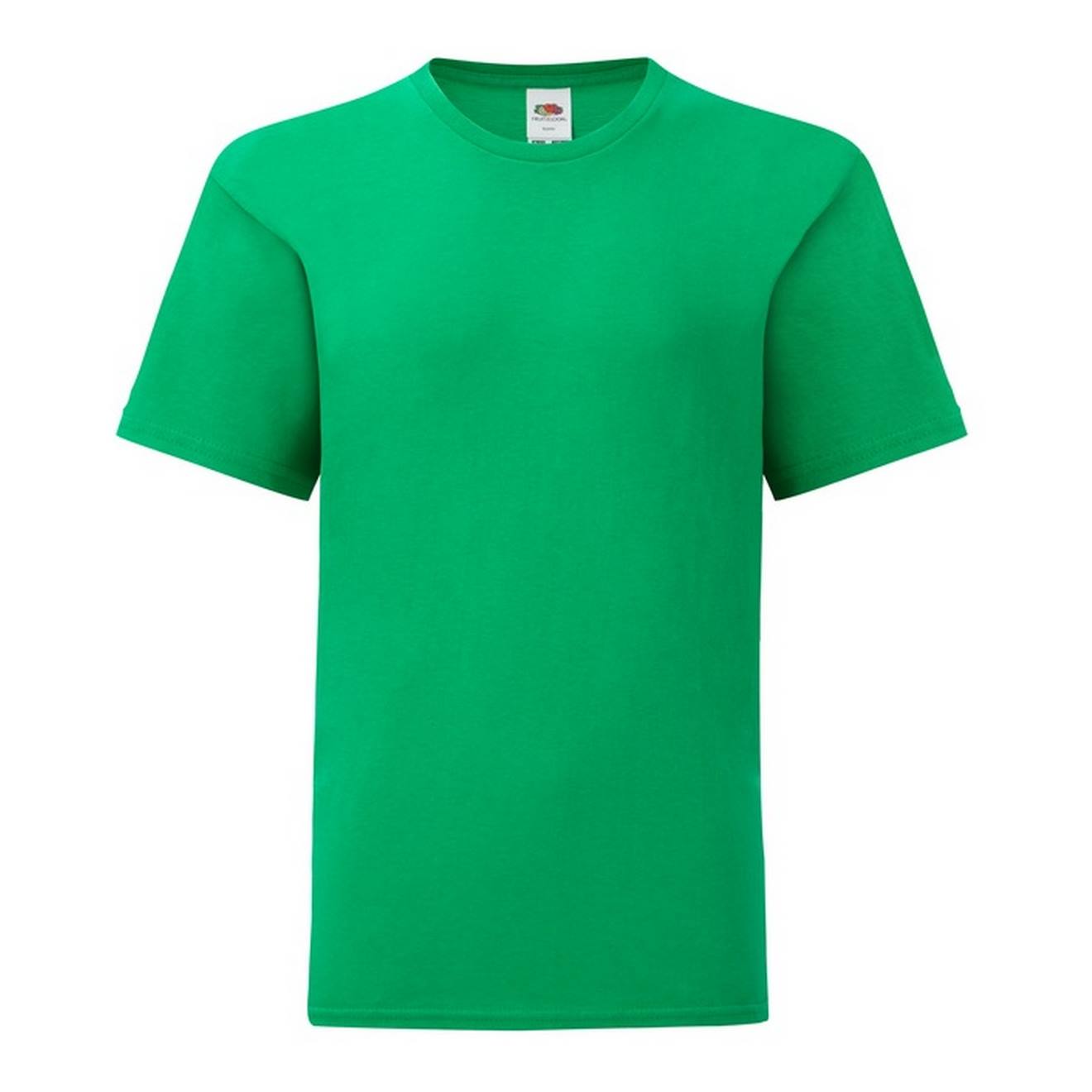 T-shirt Iconic Coton Peigné Et Filé À L'anneau Iconic 150 Vert Kelly