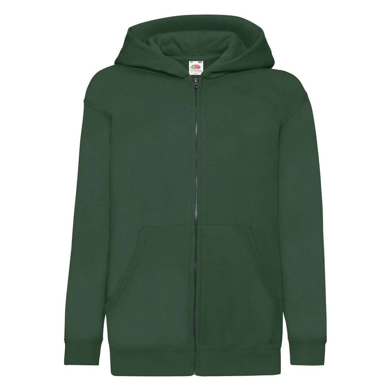 Veste À Capuche Coton Classic Vert Bouteille