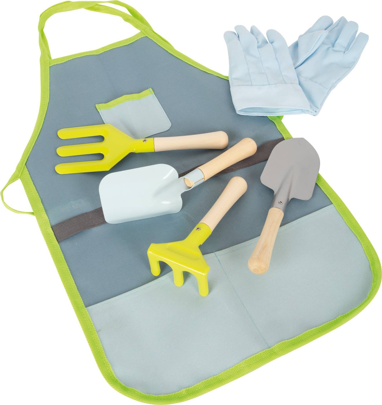 Tablier Avec Outils De Jardin Beige (Small Foot) - Image 1