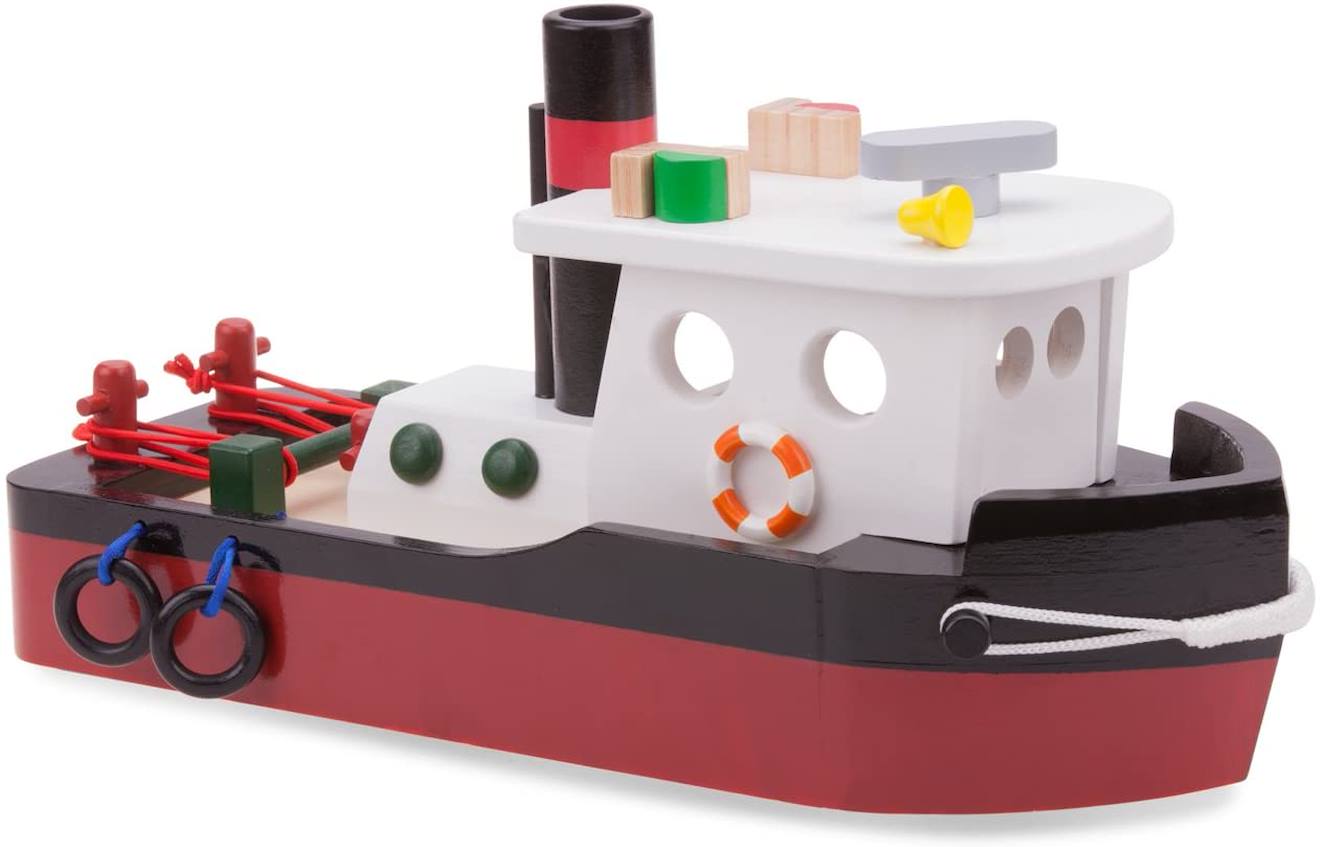 New Classic Toys - Bateau Remorqueur Rouge