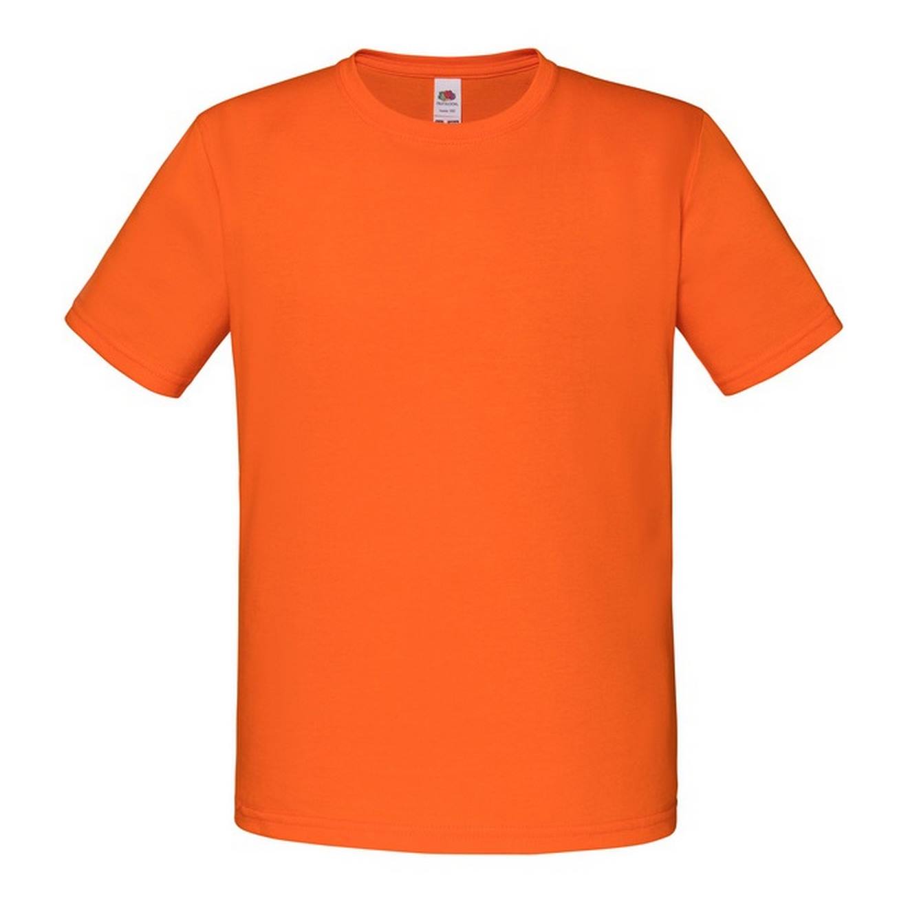 T-shirt Iconic Coton Peigné Et Filé À L'anneau Iconic 150 Orange