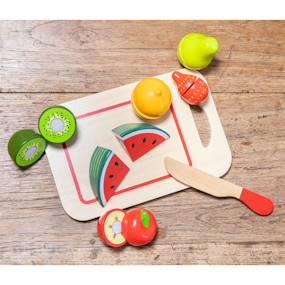 Set Apéritif En Bois Beige Vertbaudet - Assiettes Et Coupes Pour Enfants, Décoration De Table