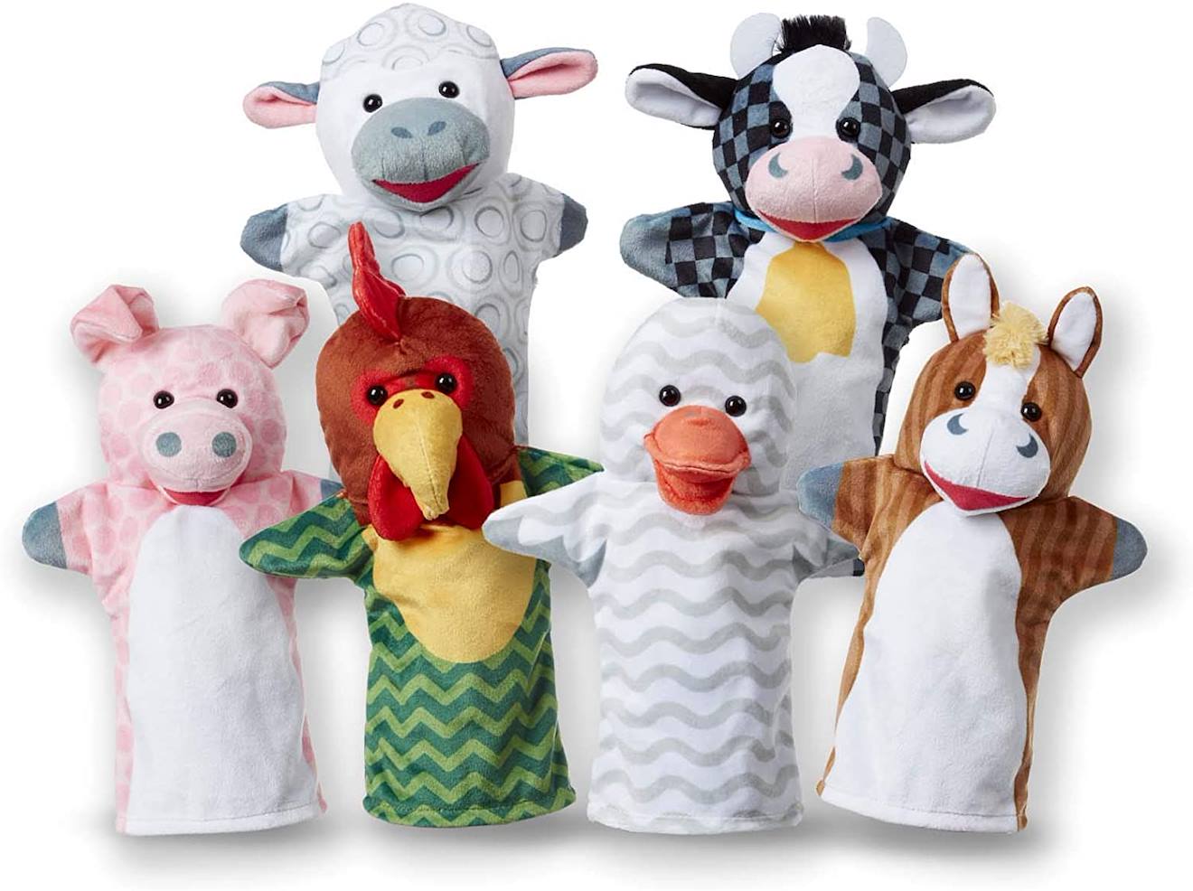 Marionnettes Animaux De La Ferme Rouge