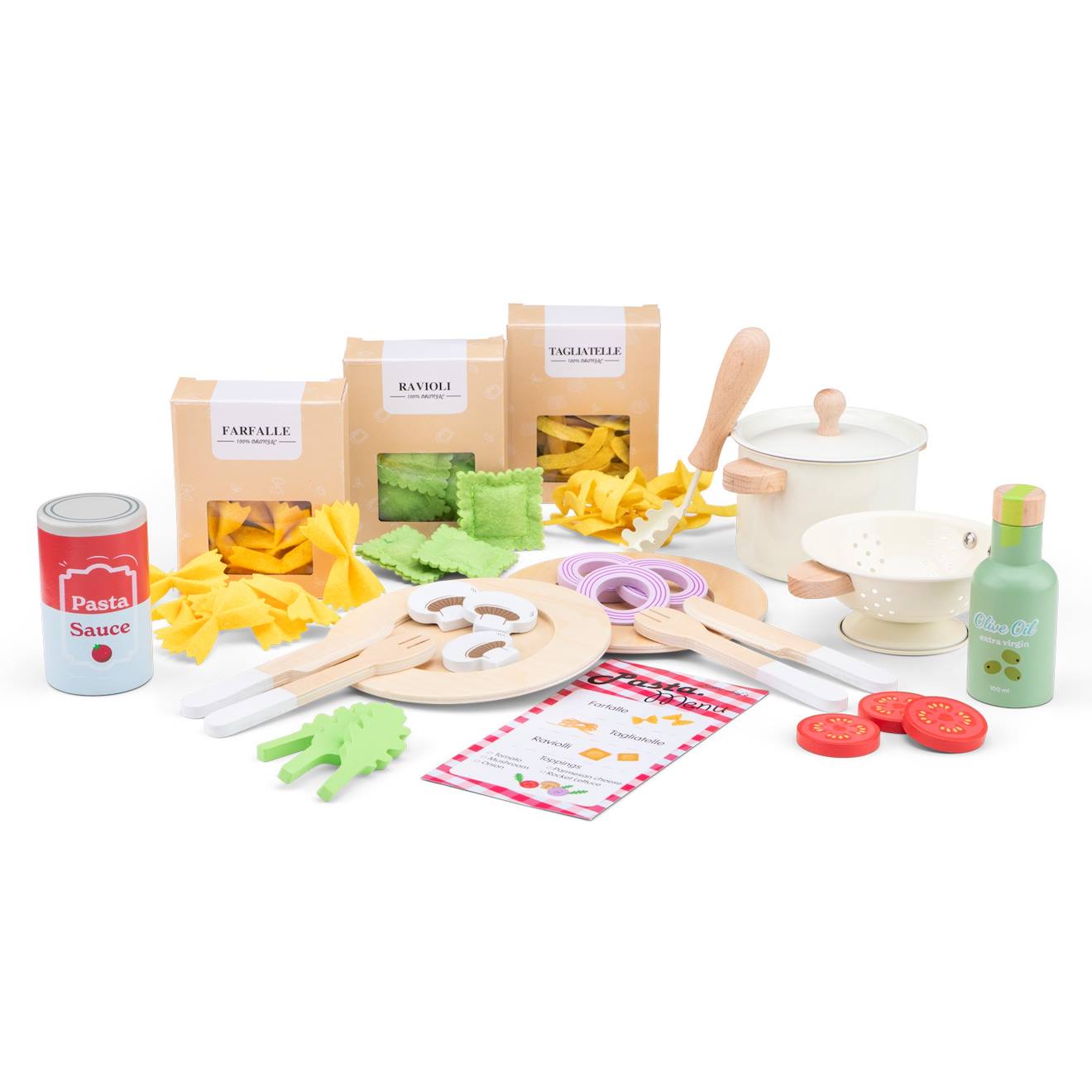 New Classic Toys - Set De Pâtes Pour Jouer Beige