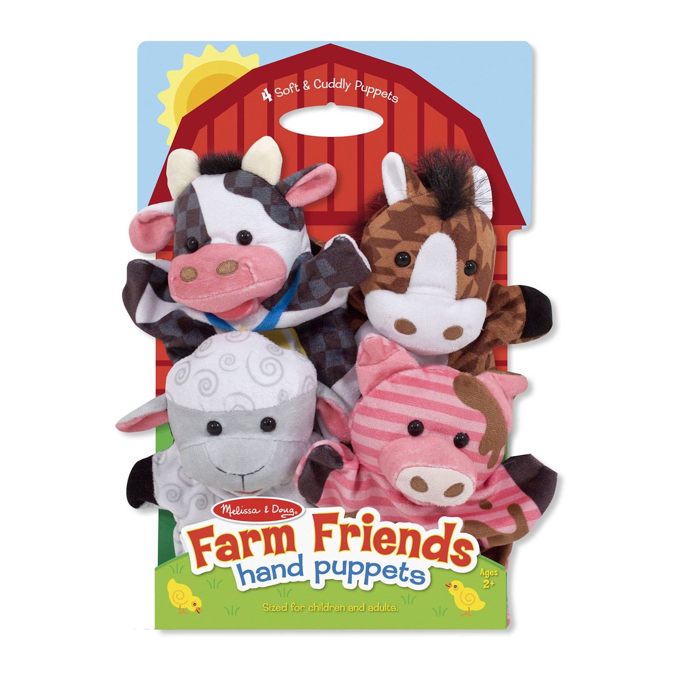 Melissa & Doug - Marionnettes Animaux De La Ferme Rouge
