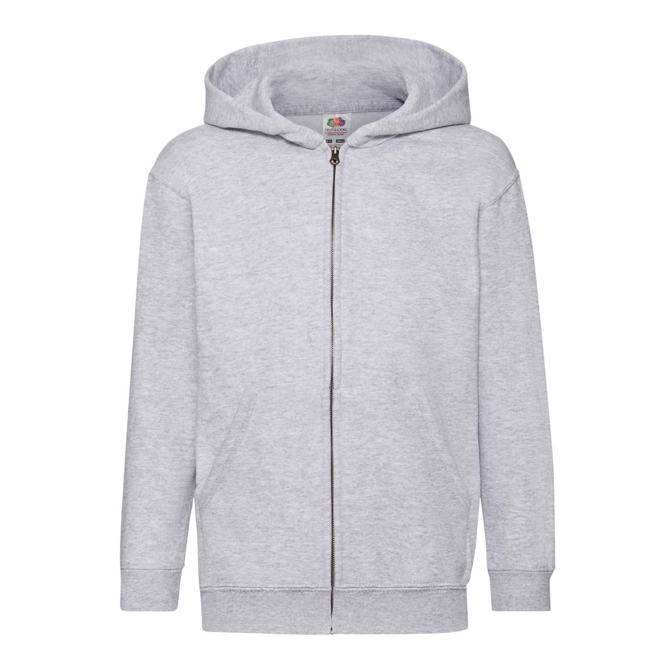 Veste À Capuche Coton Classic Gris Chiné
