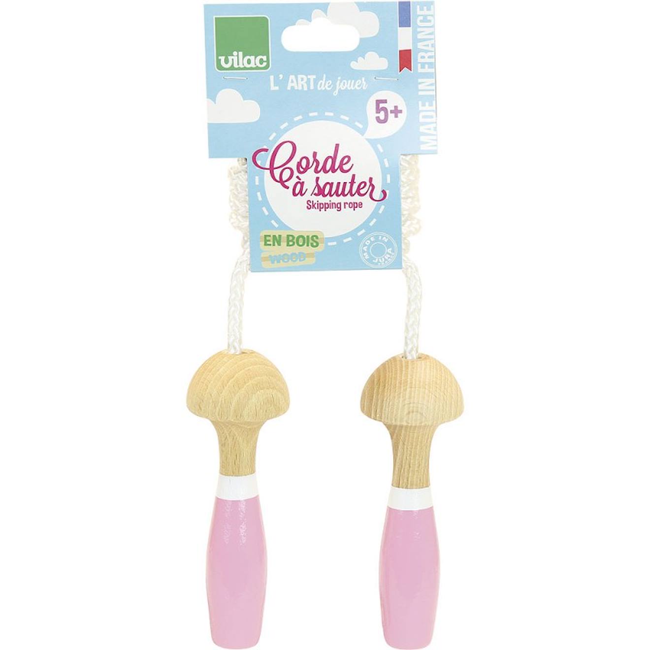 Corde À Sauter Bicolore Rose
