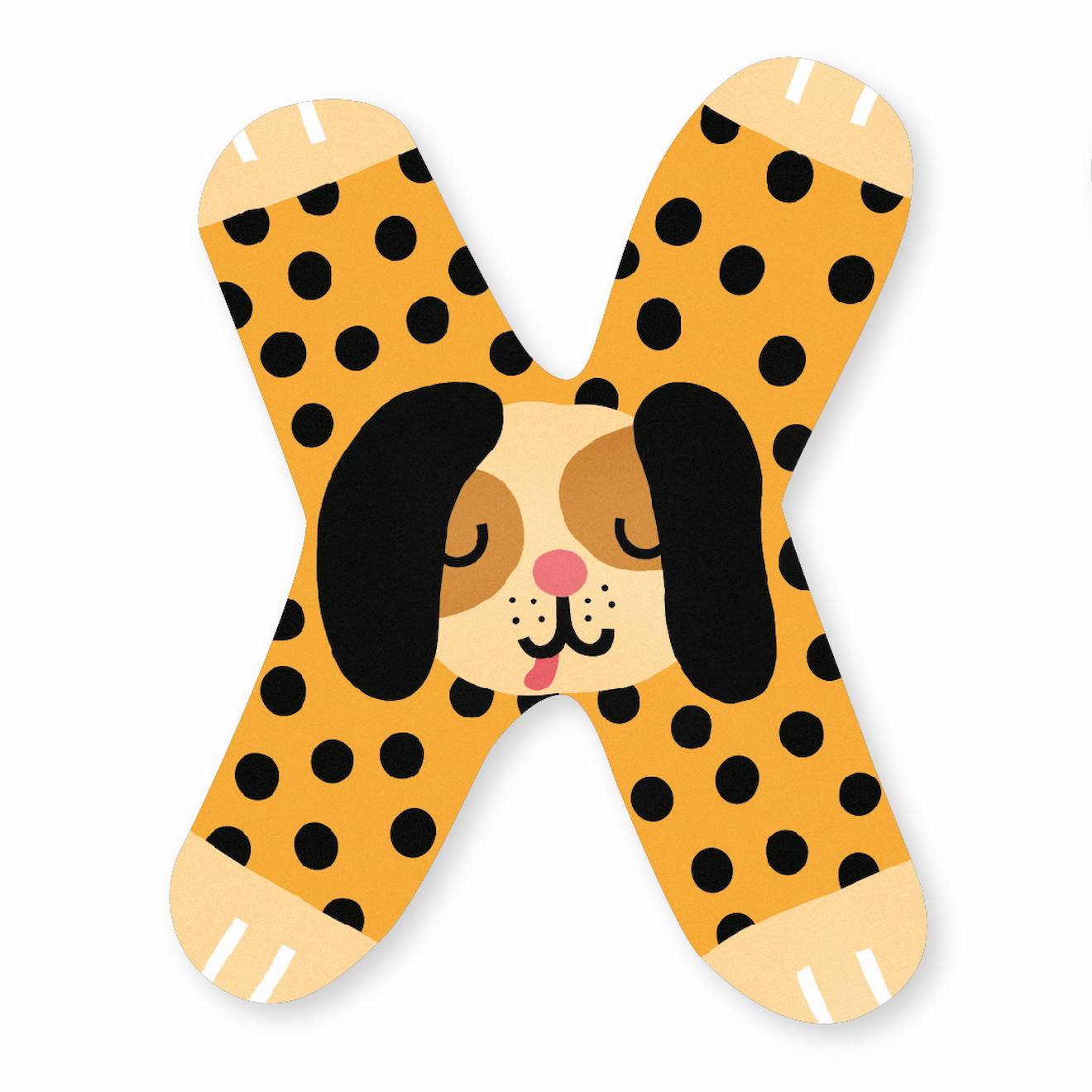 Lettre X Michelle Carlslund Orange