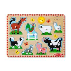 Jouet-Puzzle sonore animaux de la ferme