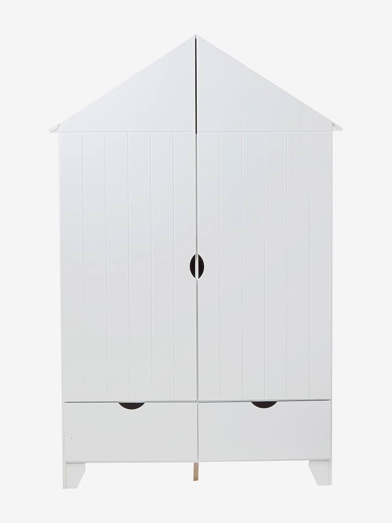 Armoire 2 portes Holidays XL blanc Vertbaudet