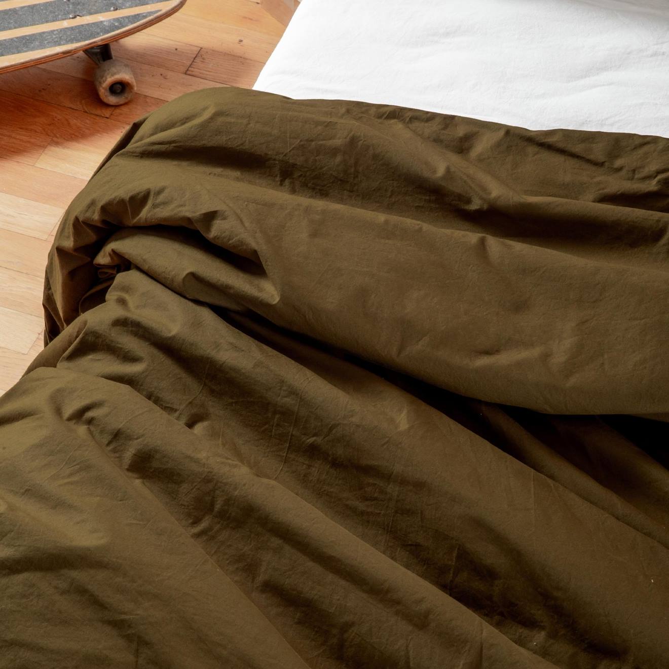 Housse De Couette En Percale De Coton Bio Lavé Pour Lit 1 Personne Toundra