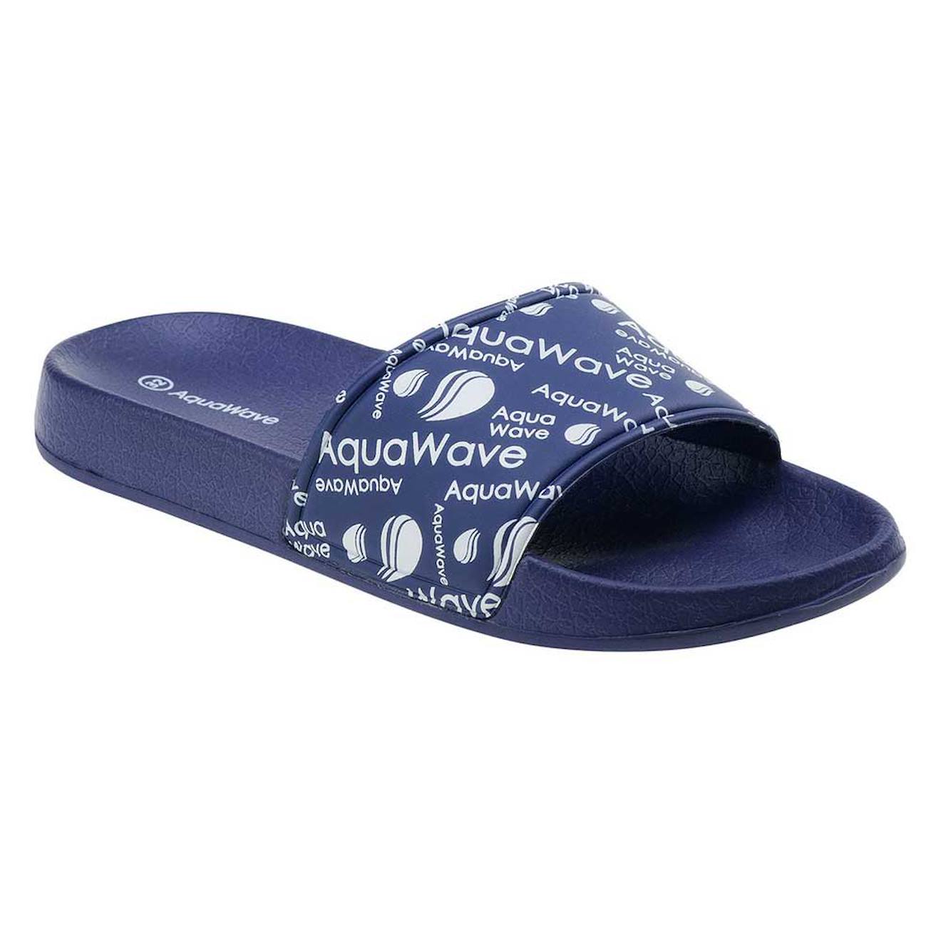 Claquettes Synthétique Miri Bleu Marine / Blanc