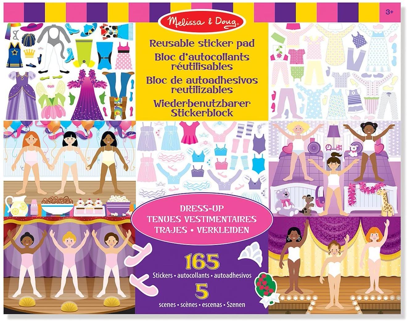 Melissa & Doug - Autocollants Réutilisables - S'habiller Rose