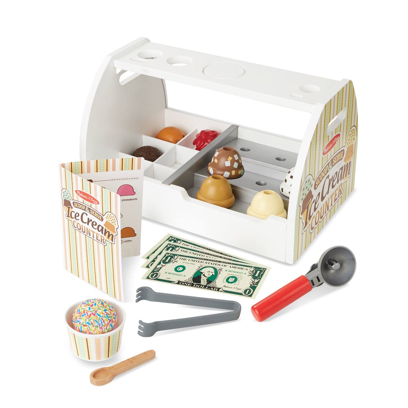 Comptoir À Crème Glacée Blanc (Melissa And Doug) - Image 1