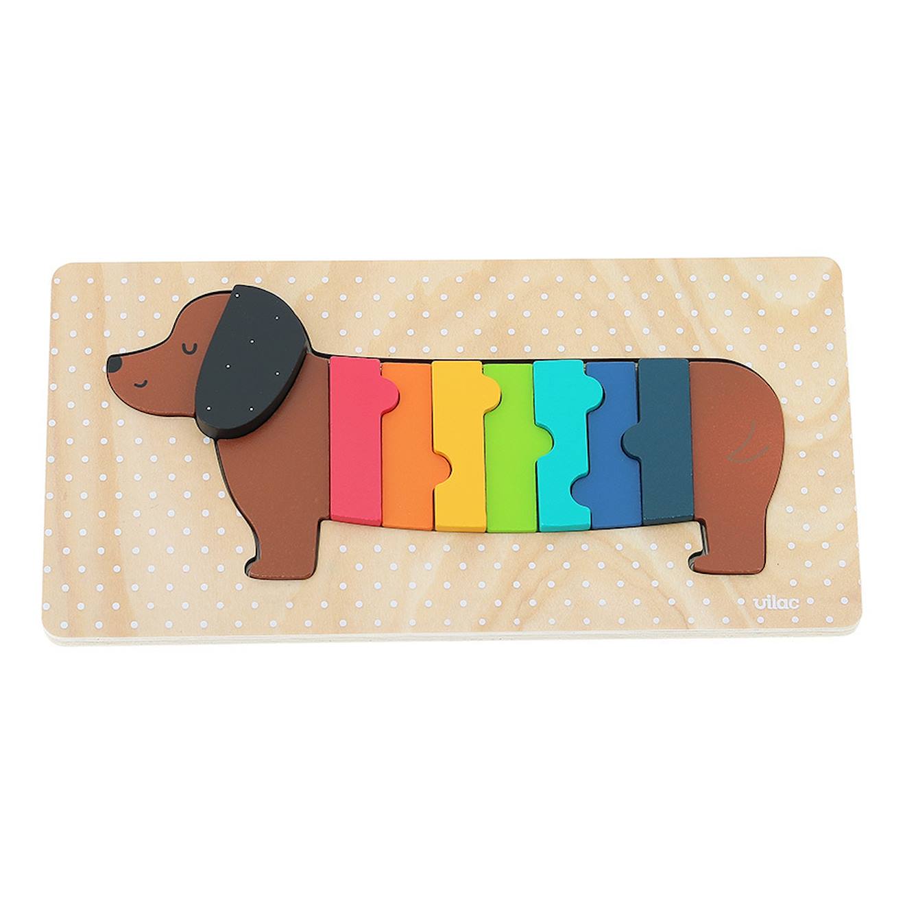Vilac - Puzzle Encastrement Chien Andy Westface Noir