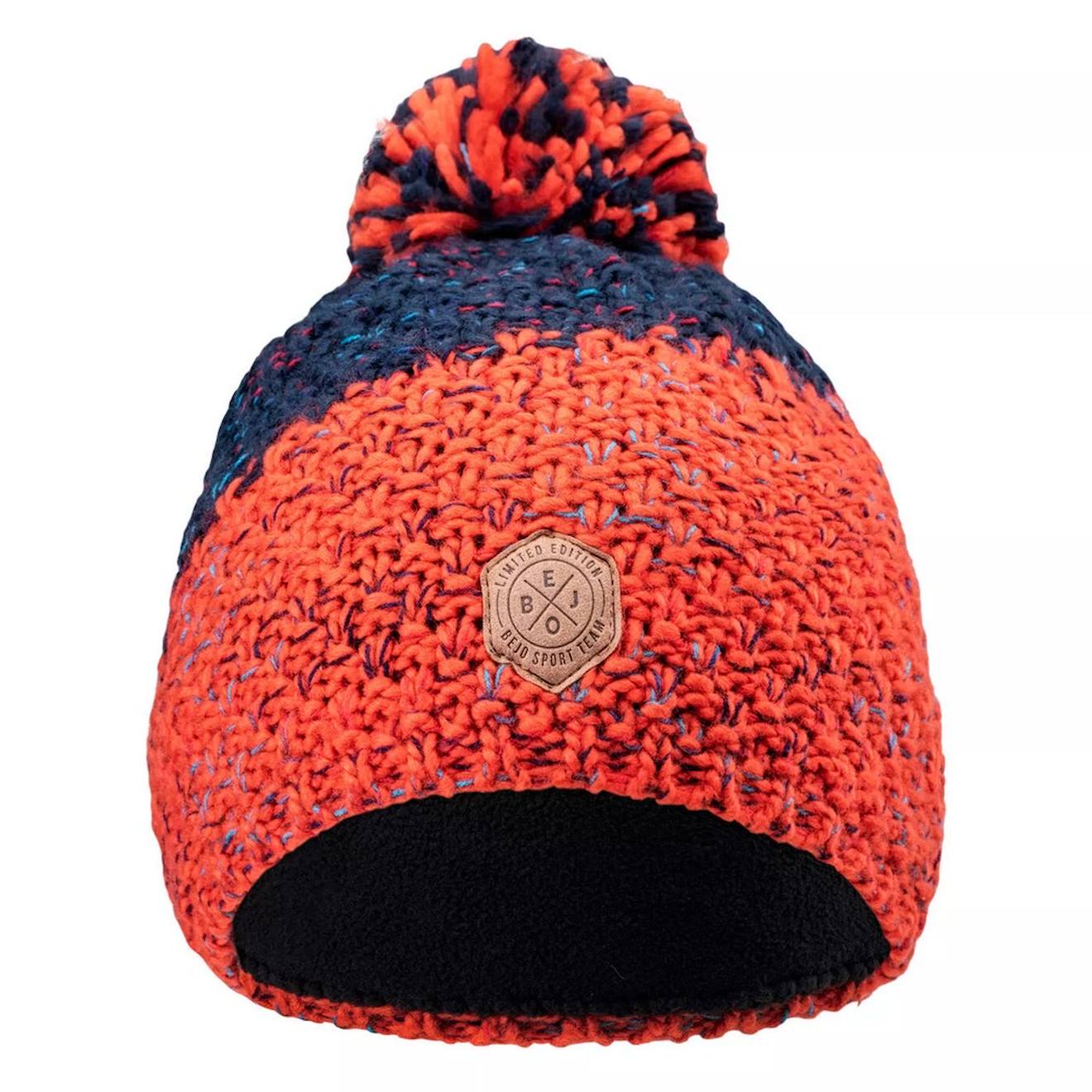 Bonnet Synthétique Zijo Bleu Marine / Orange Sanguine