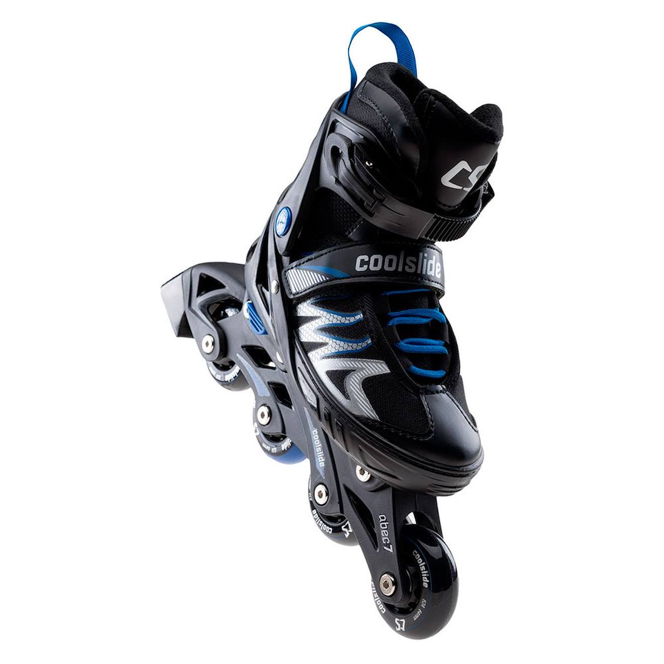 Patins À Roulettes Alignées (39-43 Fr) Synthétique Ramen Noir / Bleu Foncé