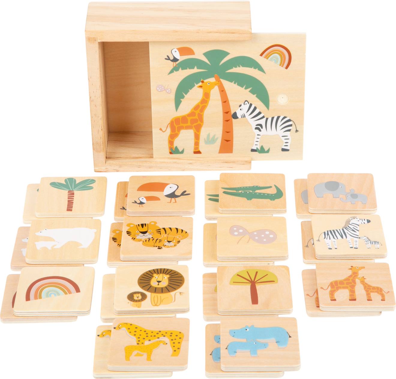 Jeu De Mémo Safari Beige