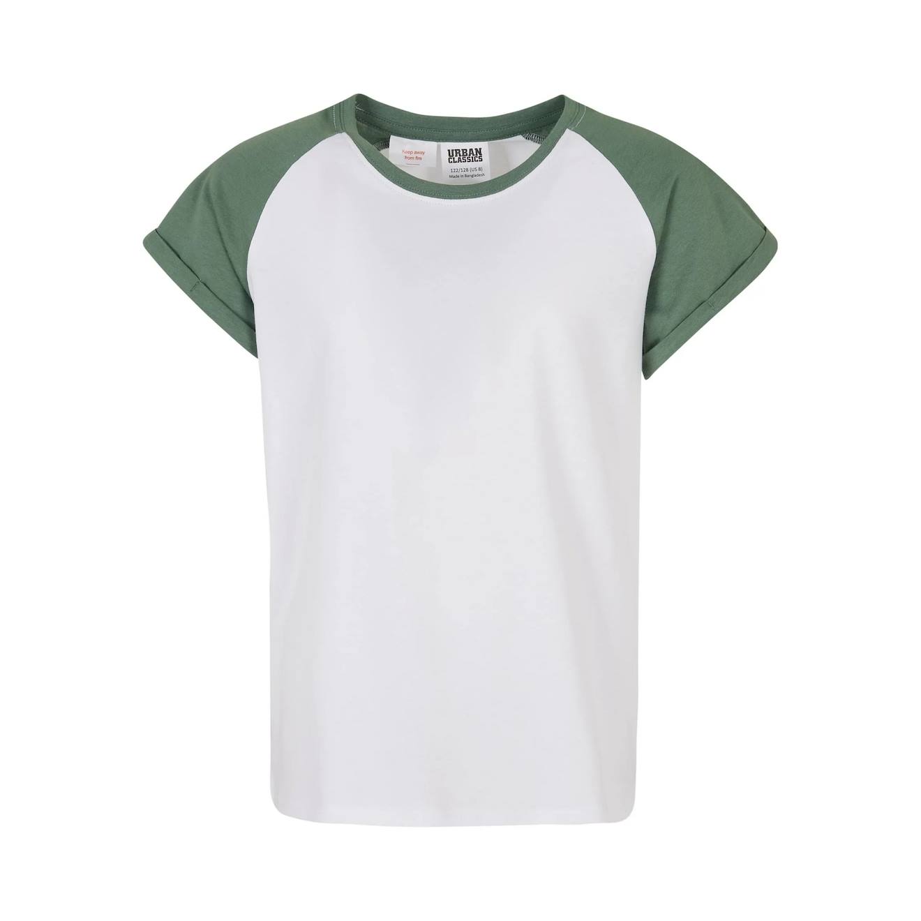 T-shirt Synthétique Blanc / Vert Sauge