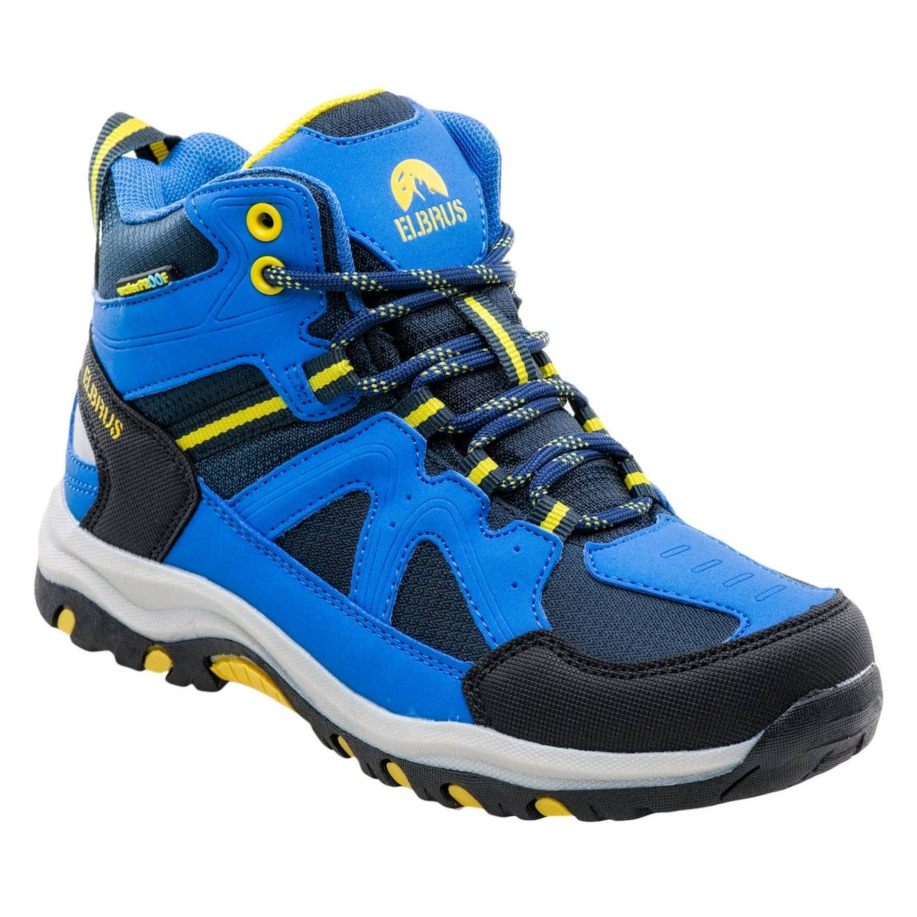 Bottines De Marche Synthétique Plaret Bleu Marine / Bleu Vif / Jaune