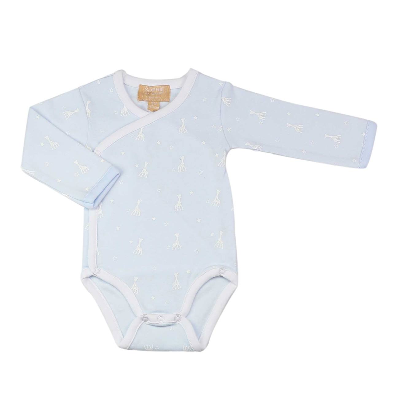 Body Bébé Ouverture Croisé Sophie La Girafe Bleu