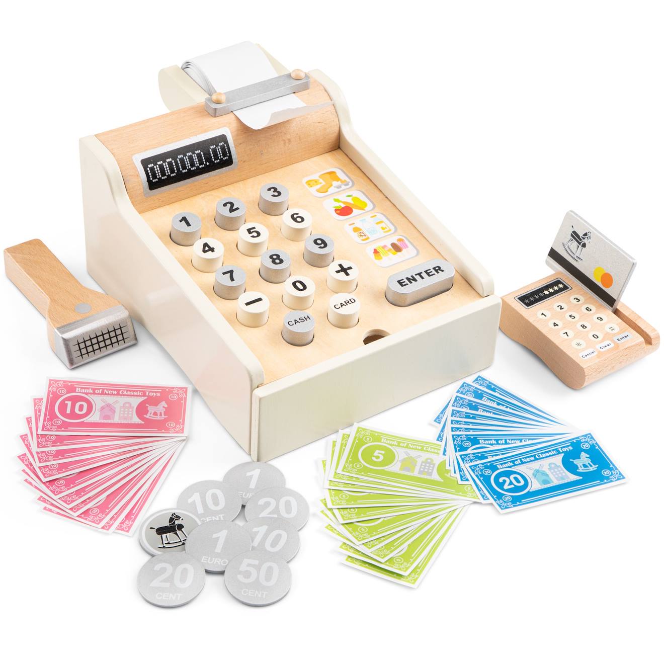 New Classic Toys - Caisse Enregistreuse Blanche Blanc