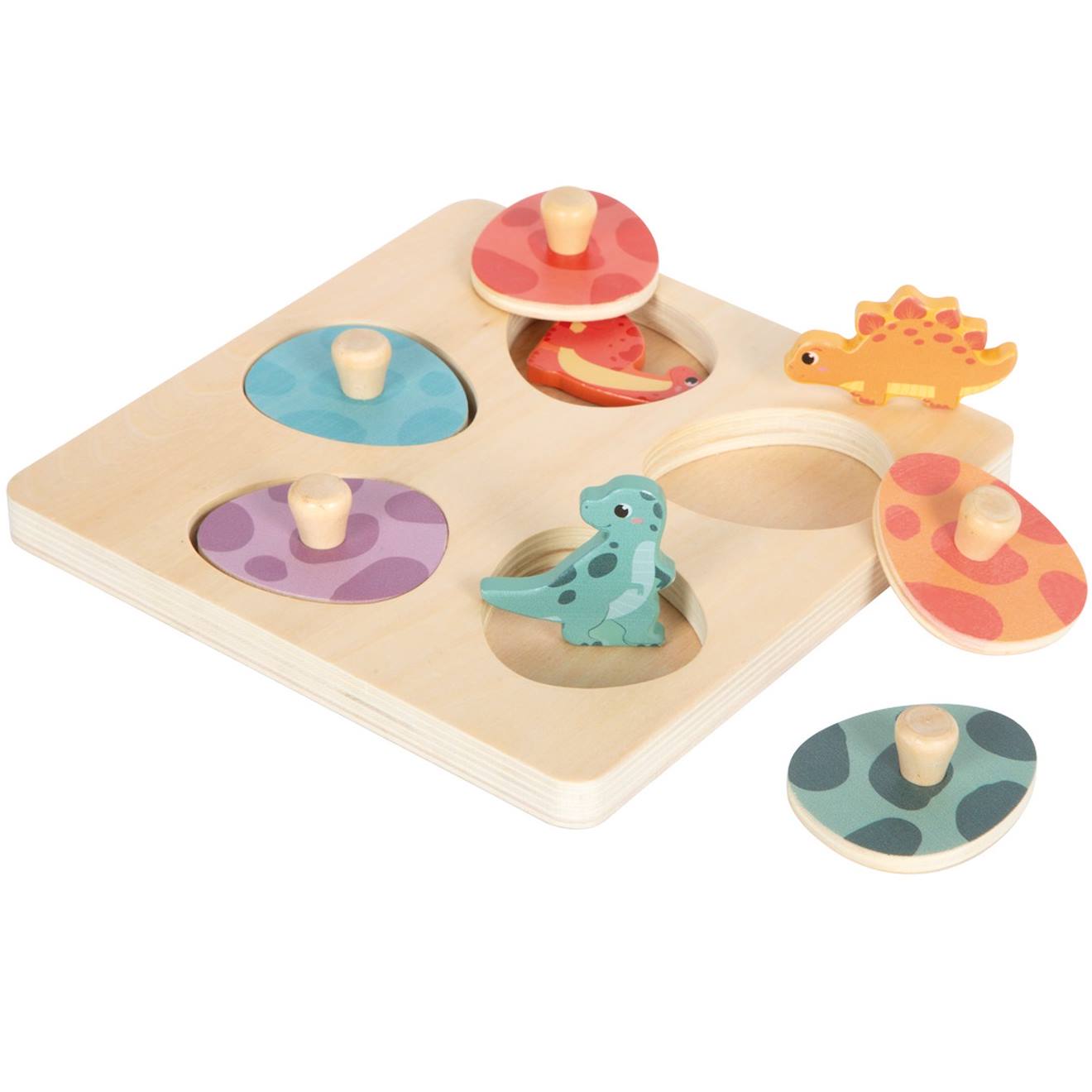 Puzzle En Bois Dino Beige (Small Foot) - Image 1