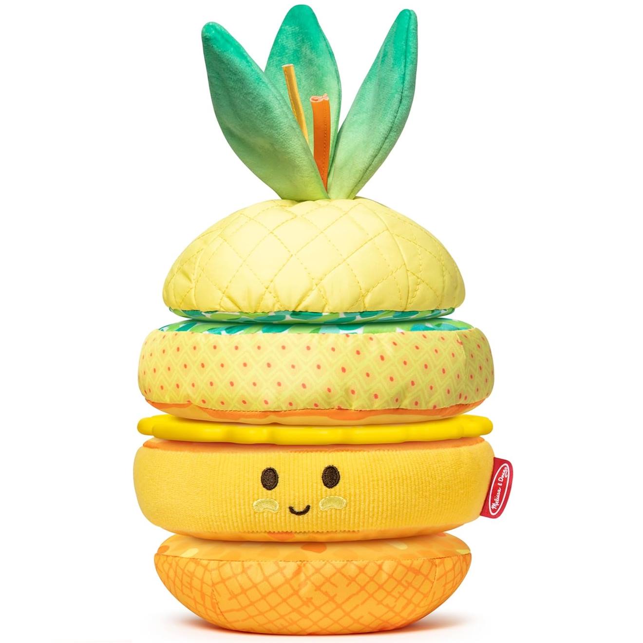 Melissa & Doug - Ananas Multi-textures À Empiler Jaune